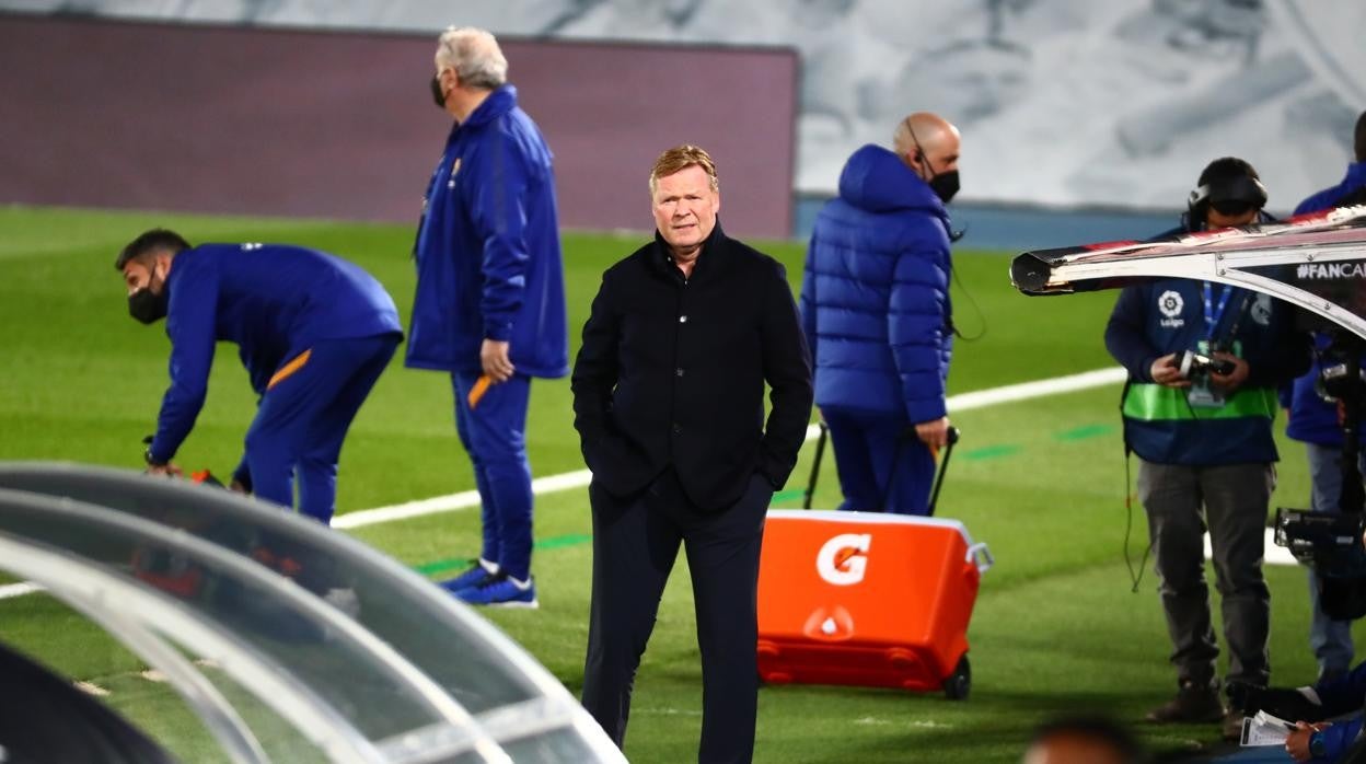 Koeman, durante el clásico del pasado fin de semana