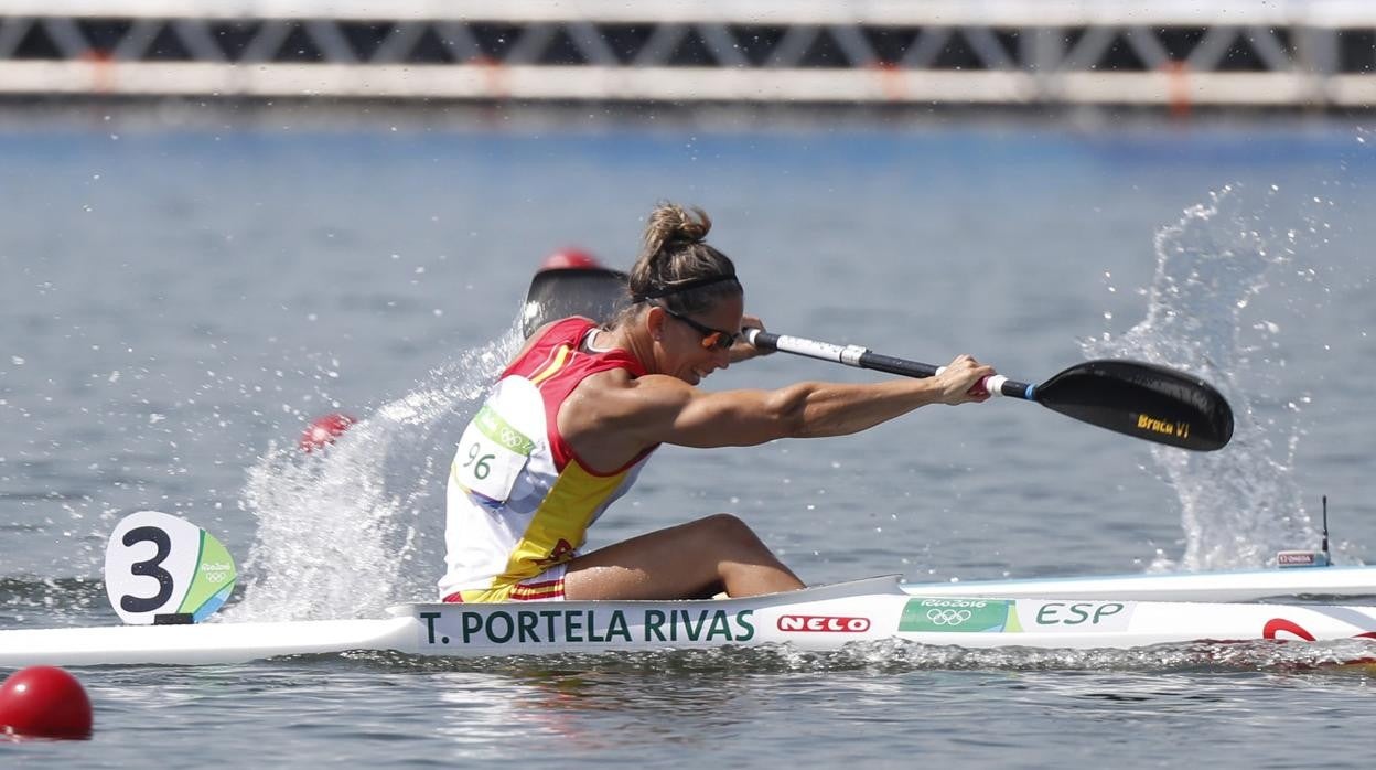 Teresa Portela, durante su participación en los Juegos de Río 2016