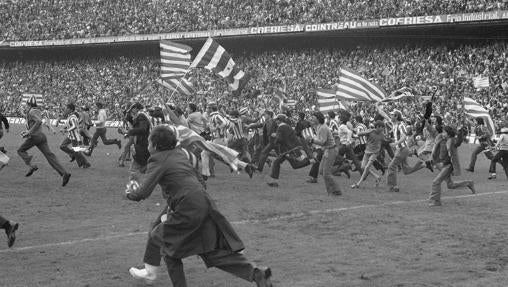 Euforia rojiblanca en el Vicente Calderón