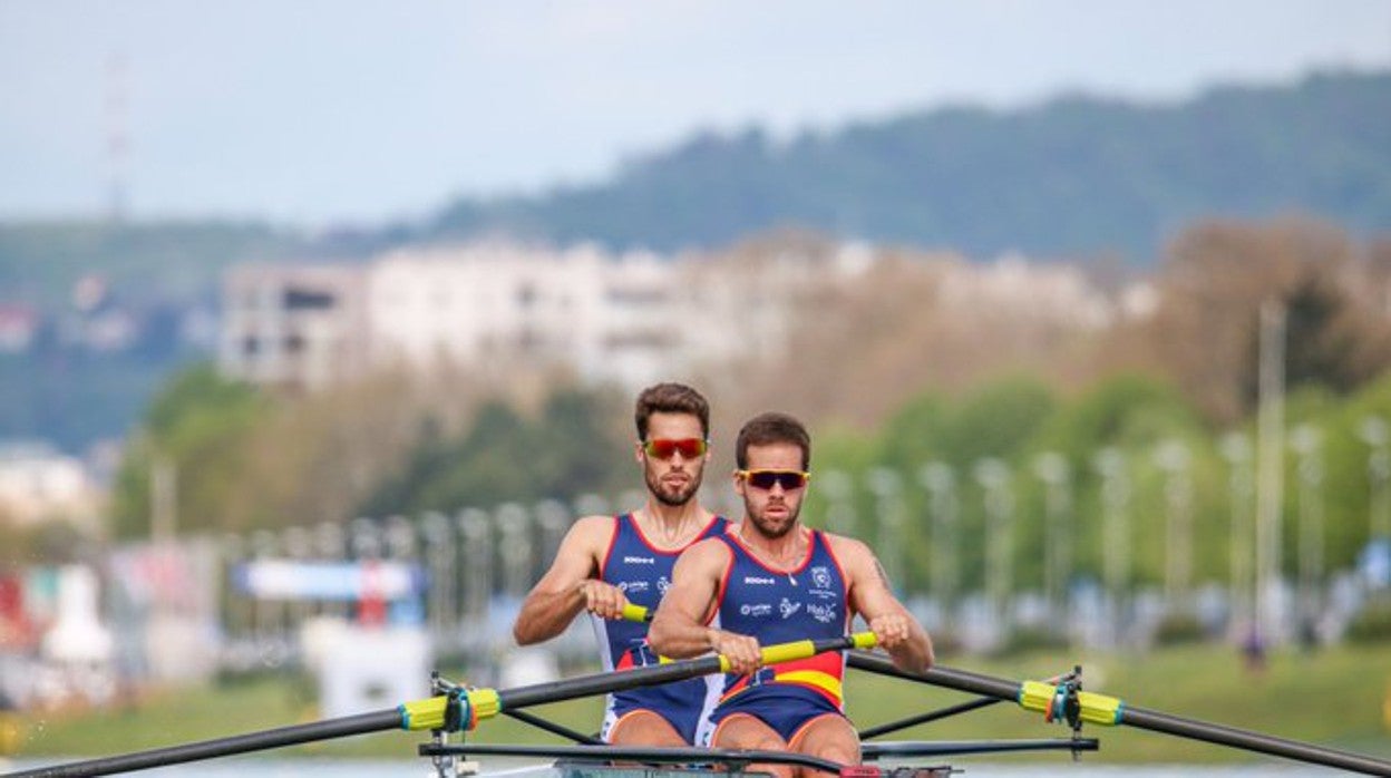 Javier García y Jaime Canalejo, en la Copa del Mundo de Zagreb