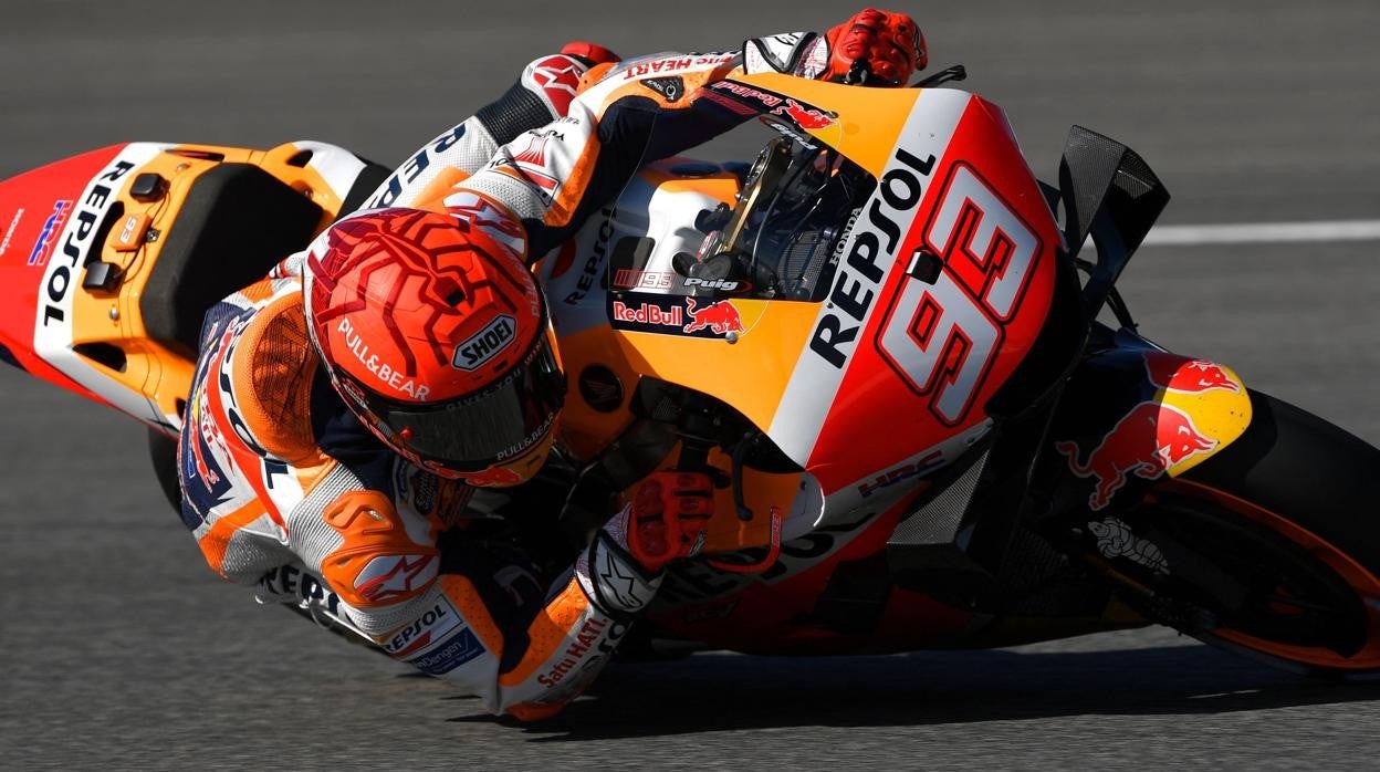 Marc Márquez rodando en Jerez este fin de semana.