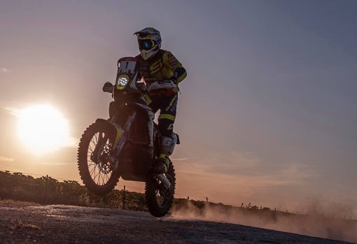 Lorenzo Santolino, en la tercera etapa del Rally Andalucía