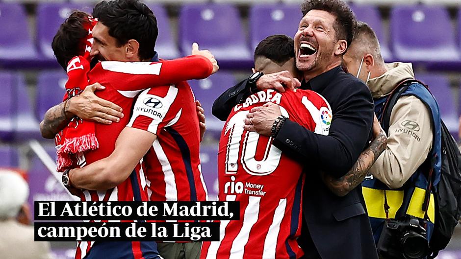 El Atlético de Madrid, campeón de la Liga