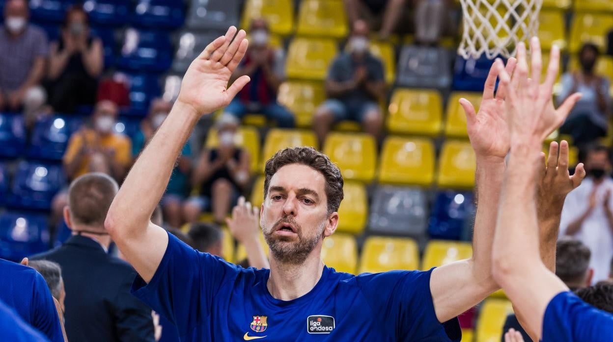 Pau Gasol jugó ayer su último partido con el Barcelona