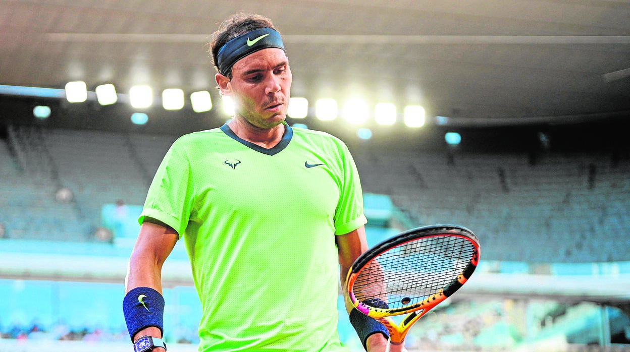 Nadal, durante un partido de Roland Garros