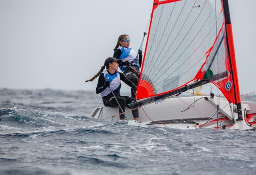 El viento acompañó en la primera jornada del Campeonato de España de 29er