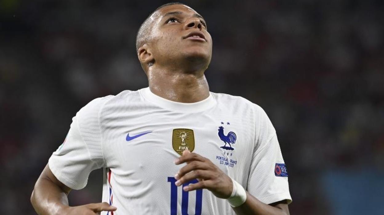 Mbappé, en el último partido de la selección francesa frente a Portugal