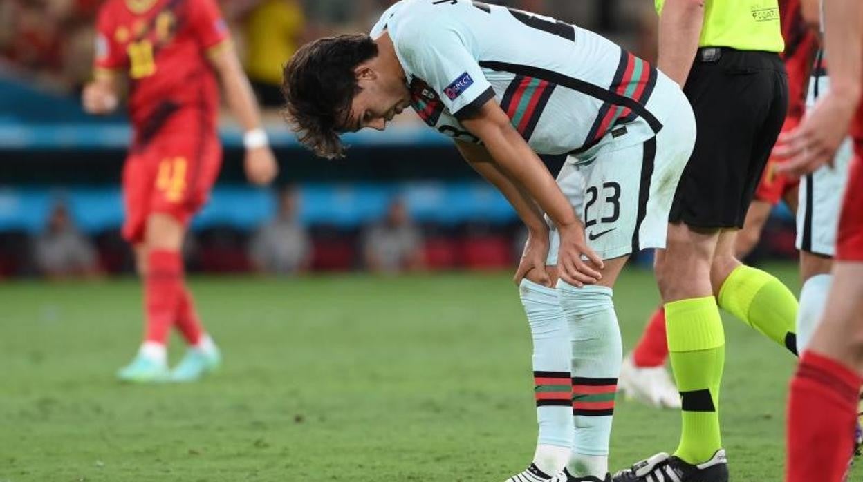 Joao Félix, en el partido de octavos de final ante Bélgica