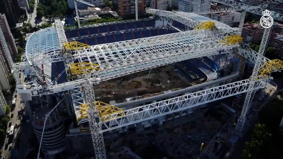 Así es la espectacular cubierta móvil del nuevo Bernabéu