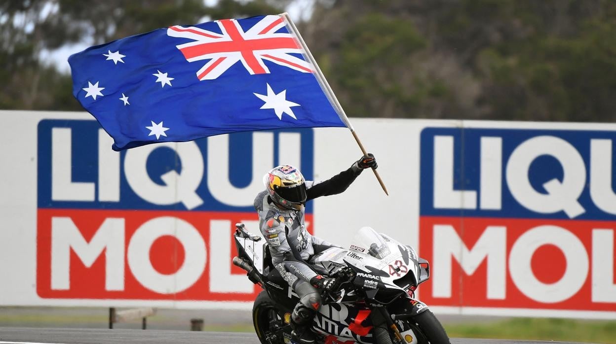 El piloto australiano Jack Miller, en el circuito de Phillip Island en 2019