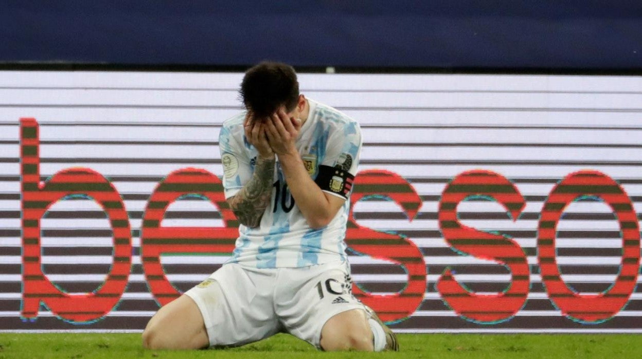 Leo Messi se emociona tras ganar la Copa América