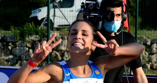 La velocista hispalense Maribel Pérez