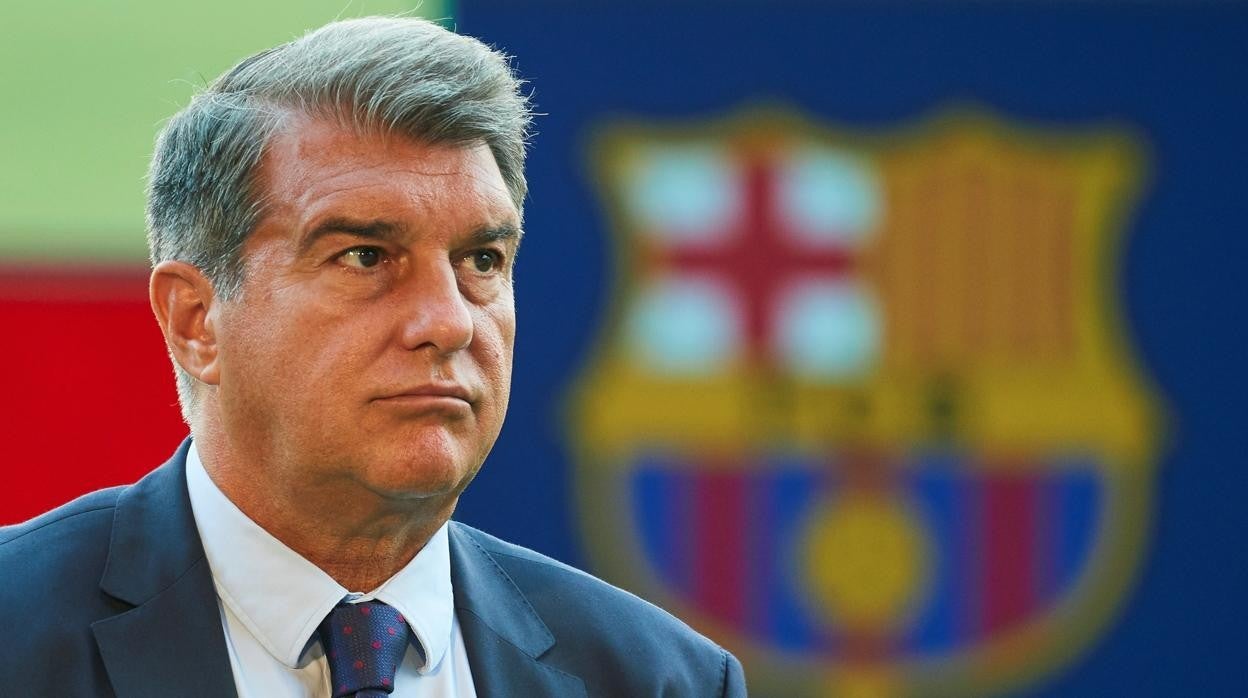 Laporta, durante la presentación de Emerson el pasado lunes