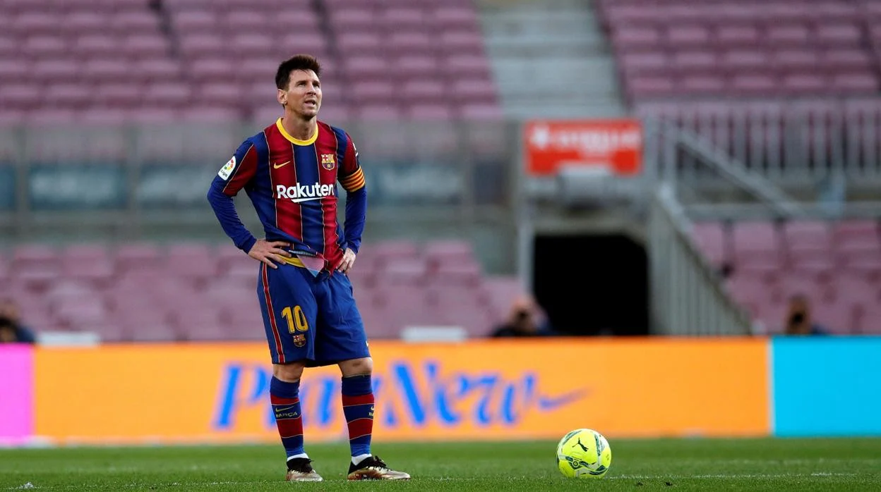 Messi, en su último partido con la camiseta del Barça, contra el Celta de Vigo en Liga