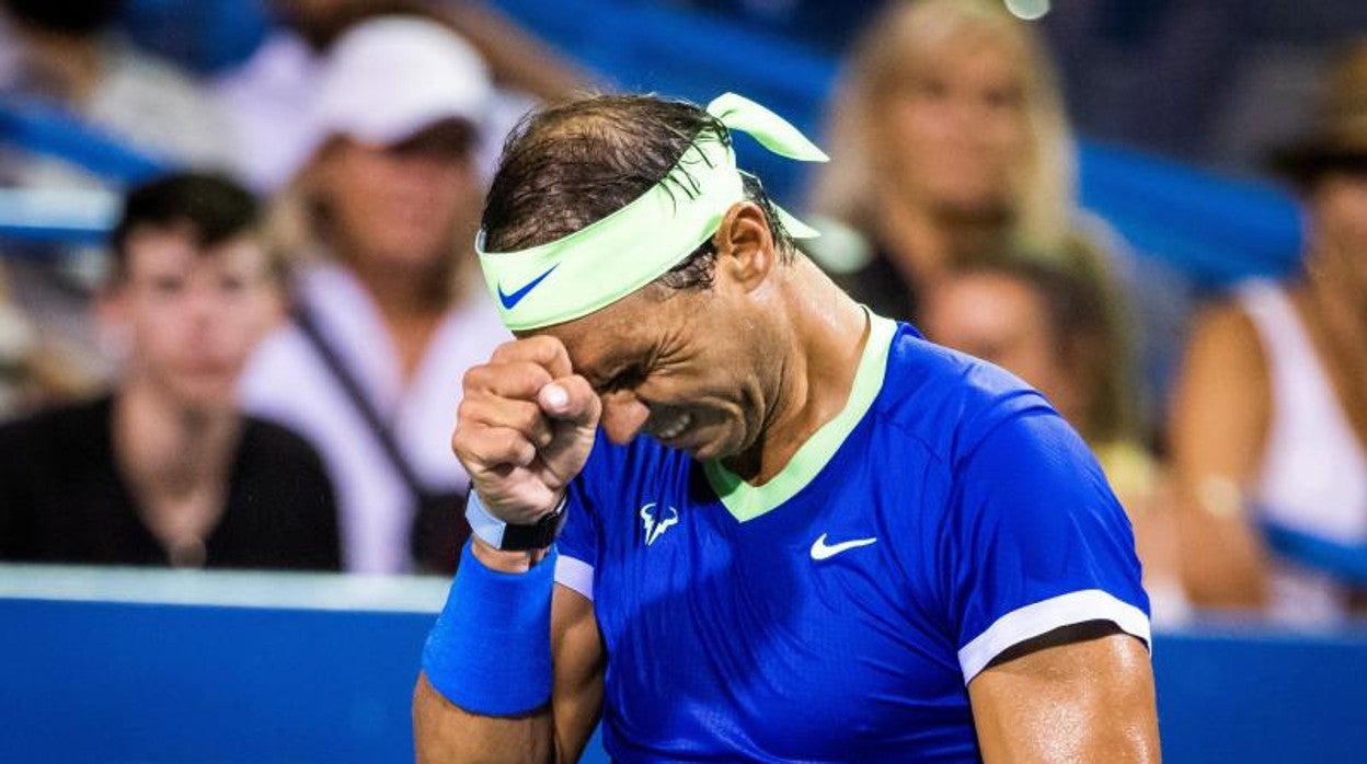 Rafa Nadal, durante su último partido en Washington