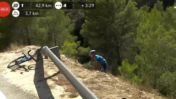 Alejandro Valverde será operado tras la caída en la Vuelta