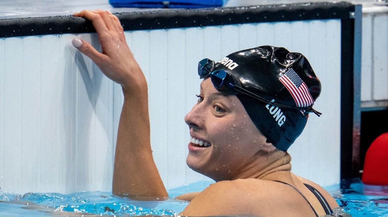 Jessica Long, durante una de sus pruebas en Tokio