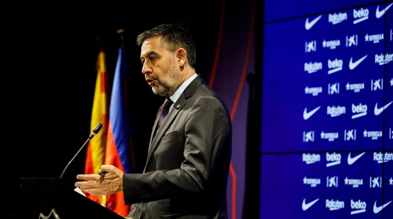 Bartomeu, durante un acto institucional del Barcelona