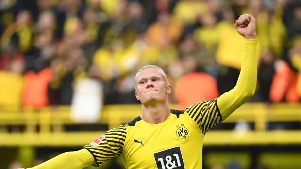 Haaland, más goles que partidos en el Borussia Dortmund