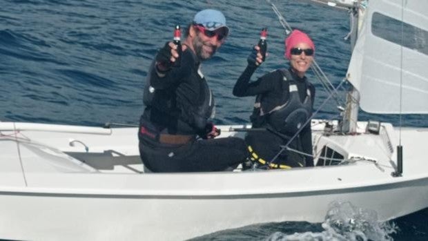 Victoria de Ángel Ballesteros y Sonia Hidalgo en la Copa de Andalucía de Snipe