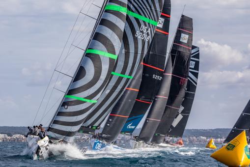 Cuatro equipos en dos puntos se la juegan en el Mundial Rolex TP 52 de Palma