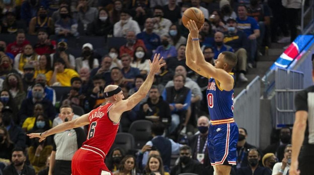 Curry, anoche ante los Chicago Bulls