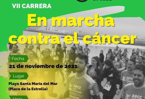 Cartel de la marcha contra el cáncer