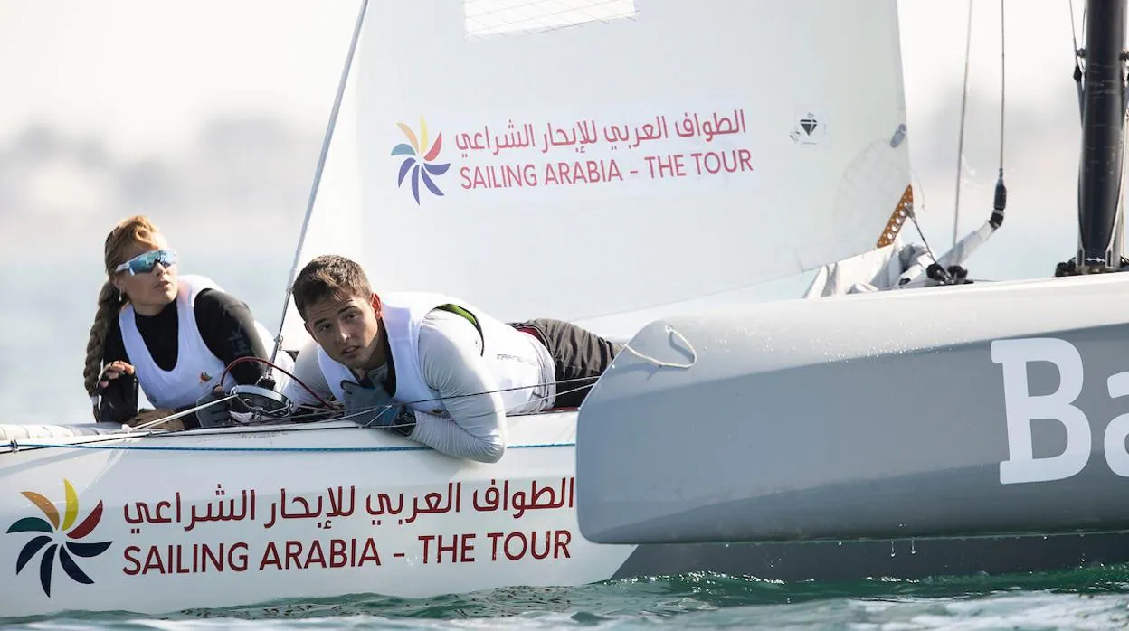 Marcos Fernández e Iset Segura, en la Sailing Arabia – The Tour 2021