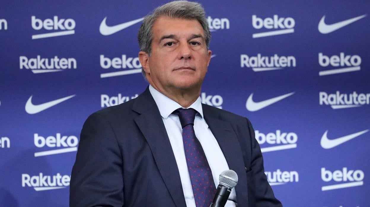 Joan Laporta durante un acto del Barcelona