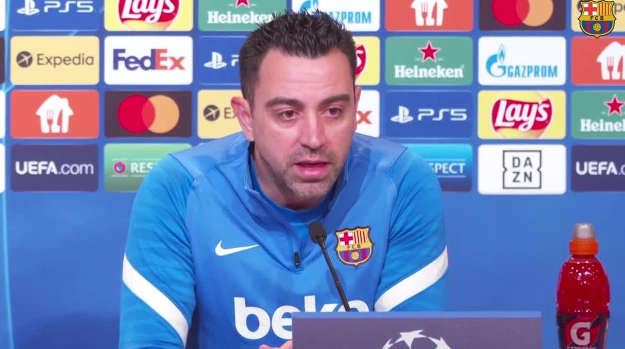 Xavi, durante un partido del Barcelona esta temporada