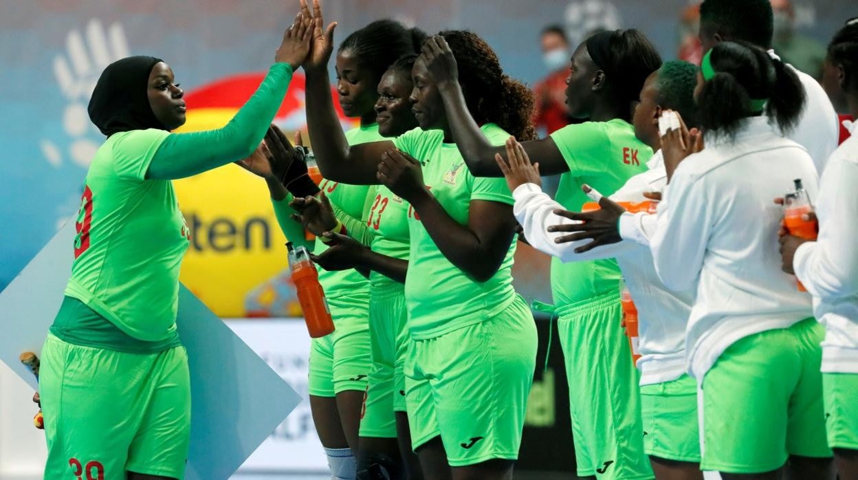 Jugadoras de la selección de Camerún, durante un partido del Mundial