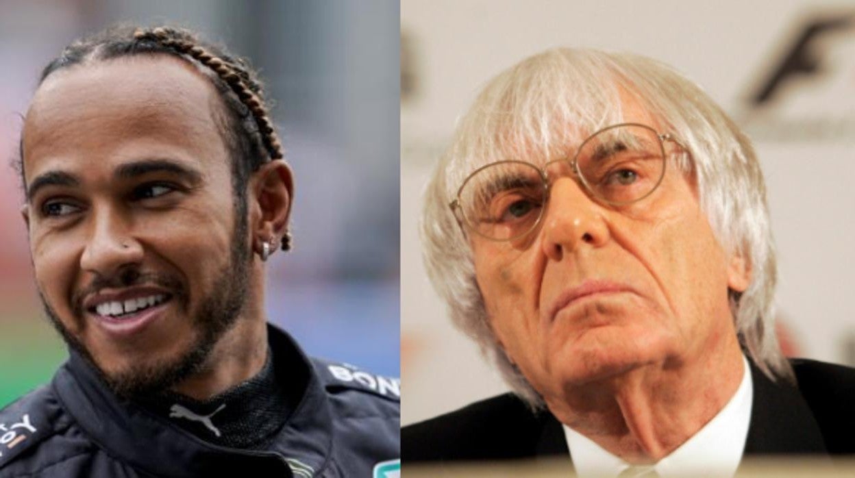 Lewis Hamilton y Bernie Ecclestone, en dos imágenes de archivo