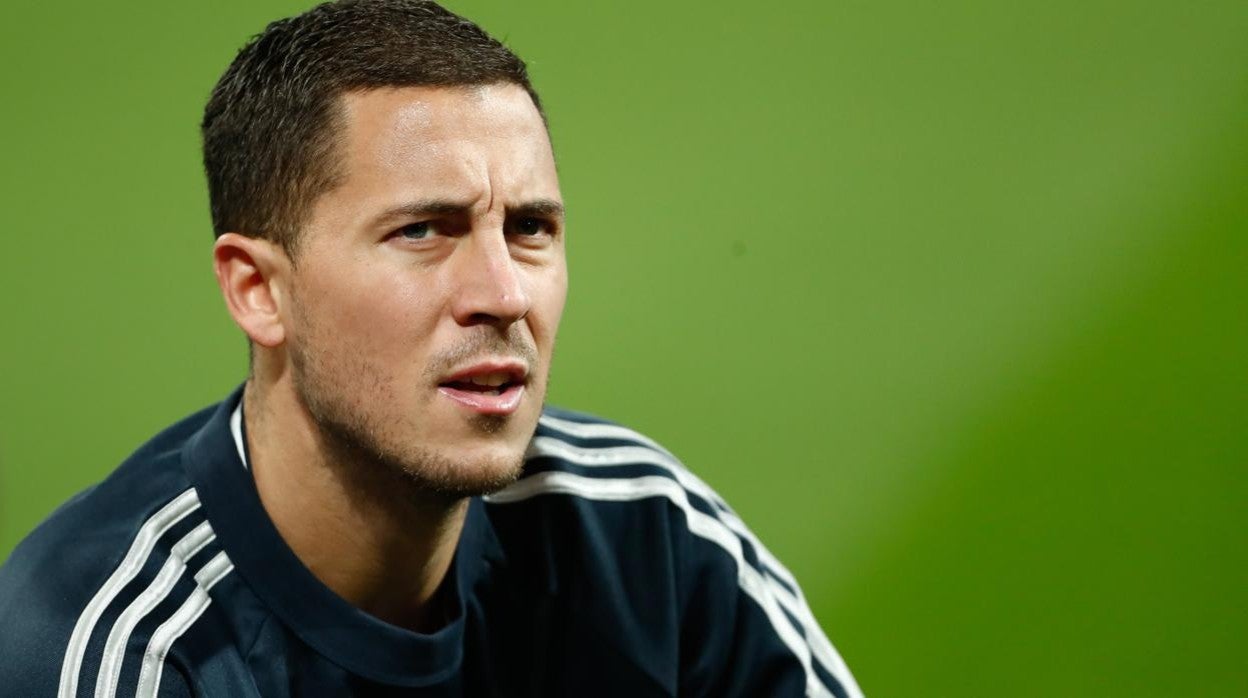 Eden Hazard, con el Real Madrid en San Mamés