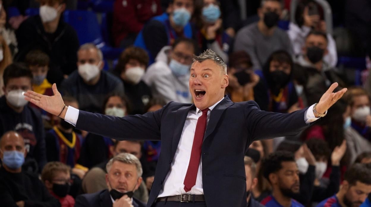 Jasikevicius, ayer durante el Barcelona-Manresa