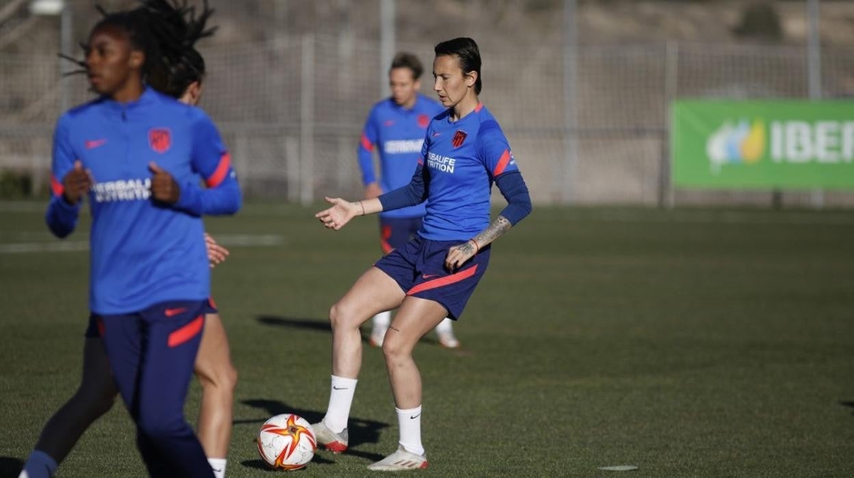 Virginia Torrecilla, durante un entrenamiento