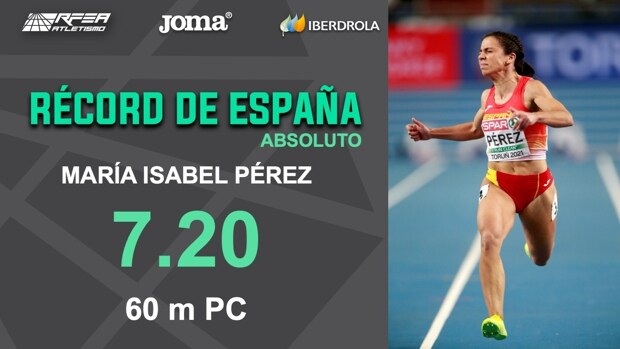 Maribel Pérez se supera a sí misma batiendo su récord de España de los 60 metros lisos