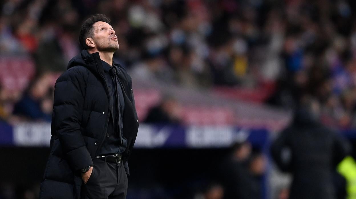 Simeone, en el partido de este sábado ante el Getafe