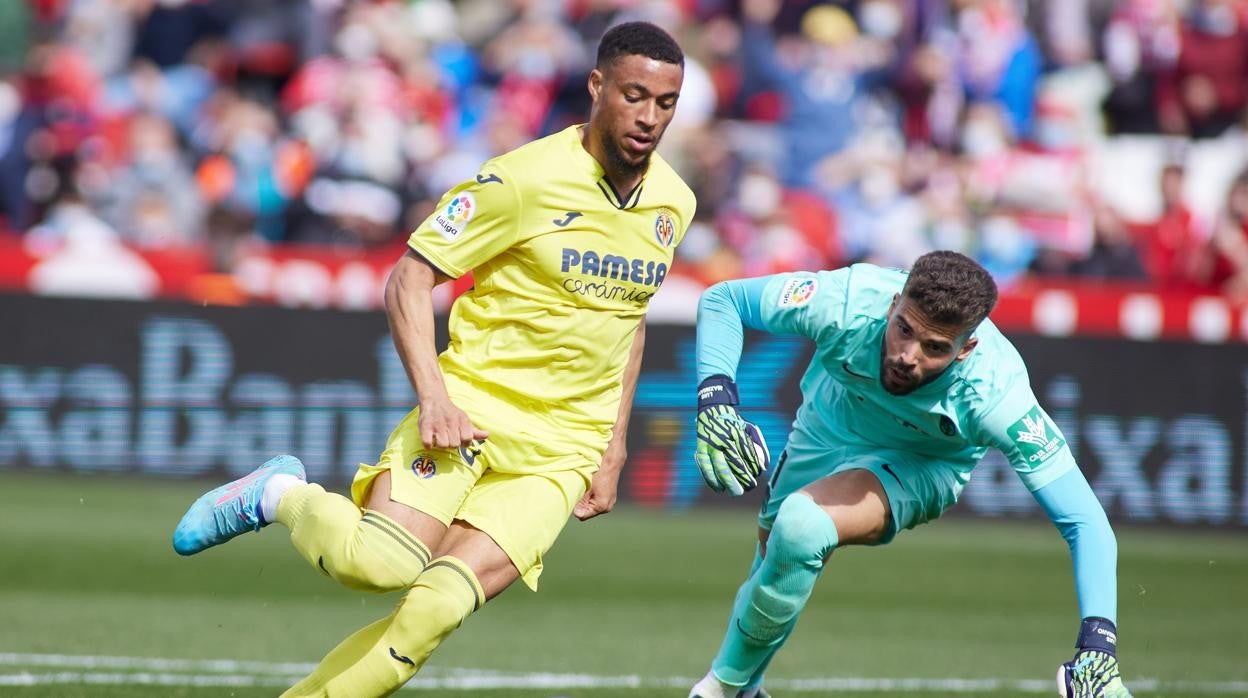 Danjuma, antes de anotar uno de sus tres goles contra el Villarreal