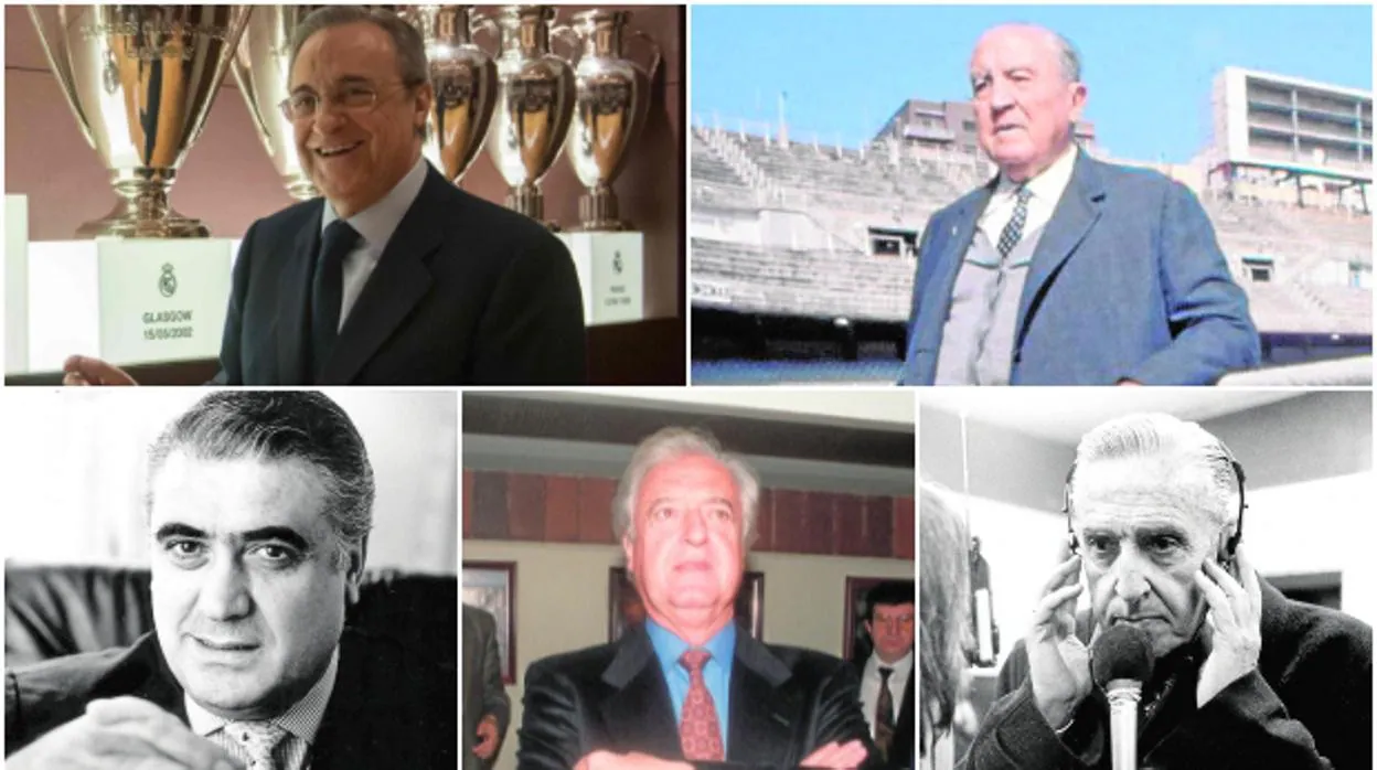 Florentino, Bernabéu, Lorenzo, Mendoza y De Carlos