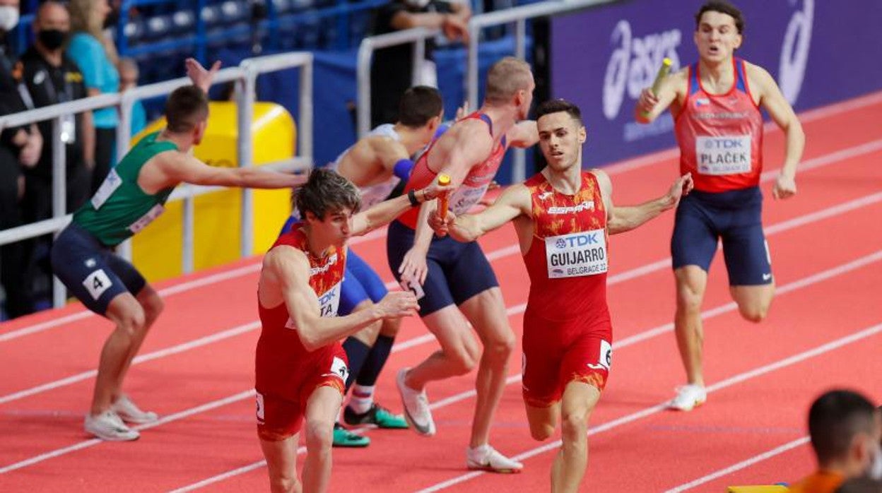 El 4x400 masculino, plata mundial