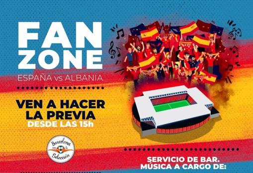 Cartel promocional de la Fan Zone