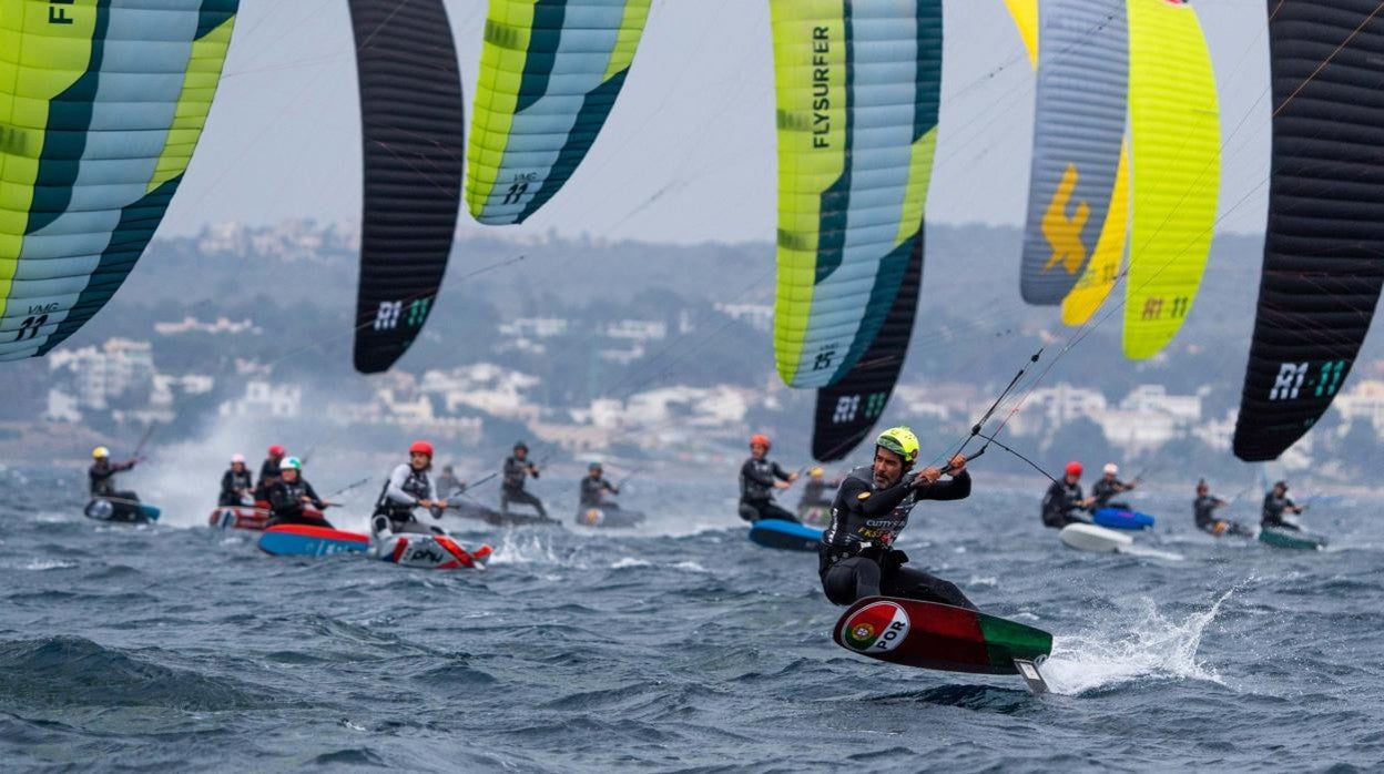 Un momento de la regata de ayer