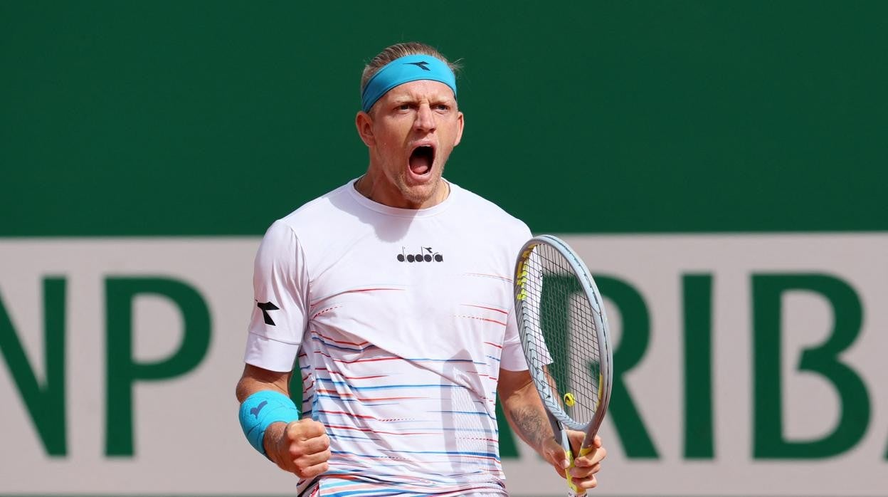 Davidovich, durante el duelo ante Djokovic