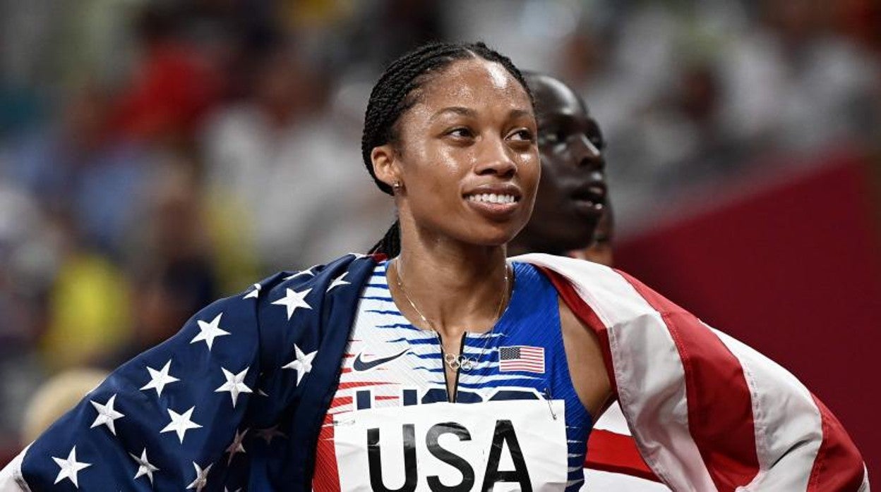 Allyson Felix, durante los Juegos Olímpicos de Tokio