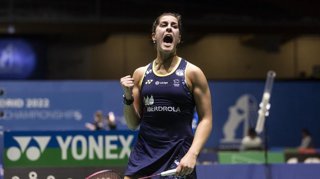 Marín, durante el partido ante Kjaersfeldt