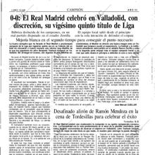 Las 35 Ligas del Real Madrid