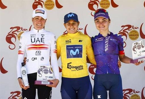 Podio final de la I Vuelta a Andalucía Elite Women