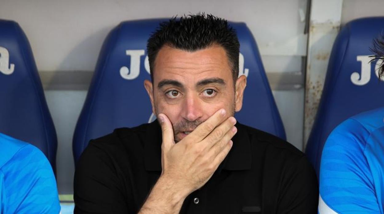 Xavi, en el banquillo del Getafe