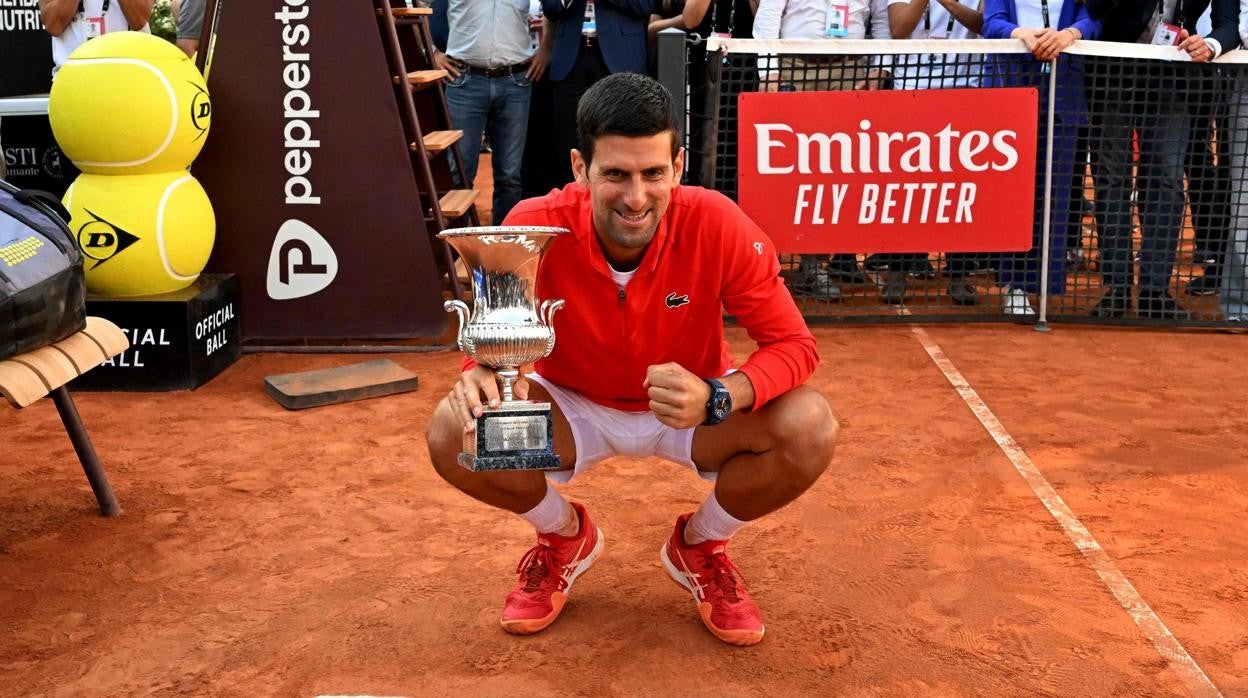 Djokovic, tras proclamarse campeón en el Másters 1.000 de Roma