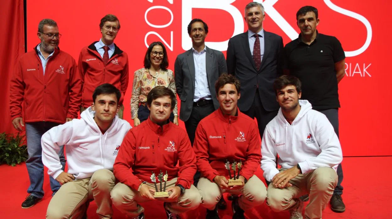 El equipo Fhimasa Escuela de Vela José Luis de Ugarte y Manolo Rey-Baltar, Premios del Deporte de Vizcaya